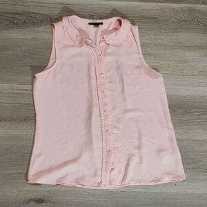**5/$25** Forever 21 Peter Pan Collar Sleeveless Blouse
